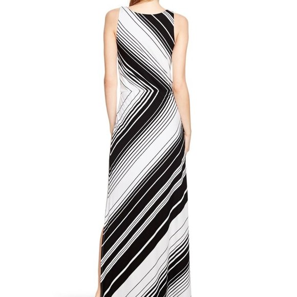 WHBM Sleeveless Bias Stripe Maxi Dress - Picture 3 of 9